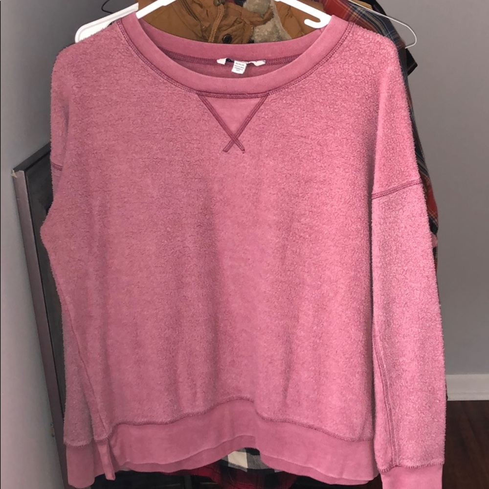 Soft pink sweatshirt